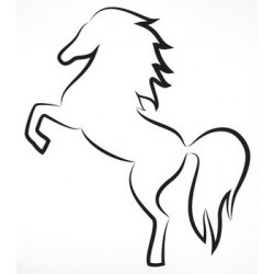 autocollant cheval chambre enfant