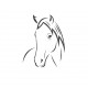 autocollant cheval deco