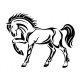 autocollant cheval geant