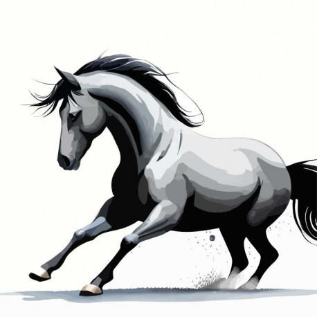 autocollant mural cheval chambre enfant