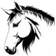 autocollant mural cheval decoration