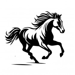 sticker cheval chambre garcon