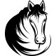stickers cheval chambre fille