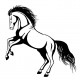 stickers cheval criniere