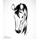 stickers cheval salon