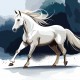 stickers cheval tete