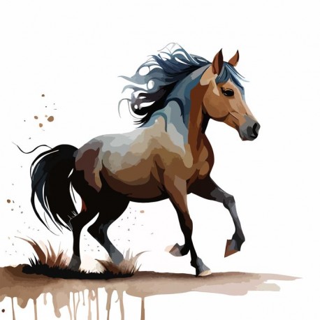 stickers muraux cheval chambre garcon