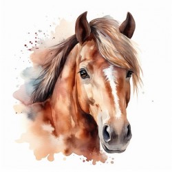 stickers muraux cheval chambre