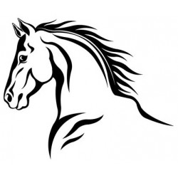 stickers muraux cheval deco