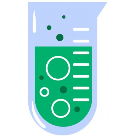 autocollant fiole ballon rose