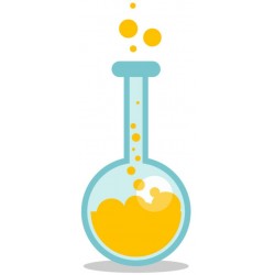 autocollant fiole eprouvette