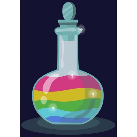 autocollant fiole chauffe