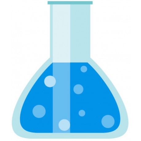 autocollant mural eprouvette graduee