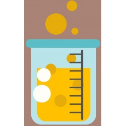 sticker ballon chimie violet