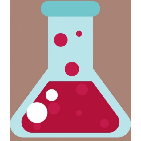 sticker eprouvette graduee chimie