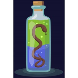 sticker fiole orange