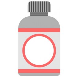 sticker fiole vert trefle