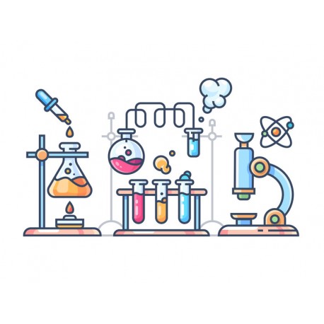 sticker mural chimie