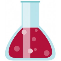 sticker mural eprouvette graduee