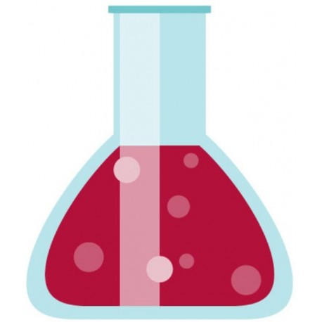 sticker mural eprouvette graduee