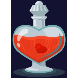 sticker mural fiole chimie