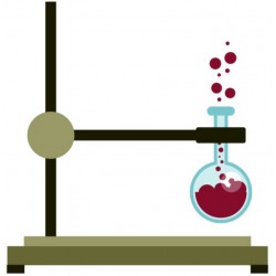 sticker mural fiole coeur