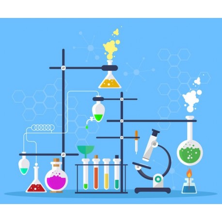 sticker mural microscope