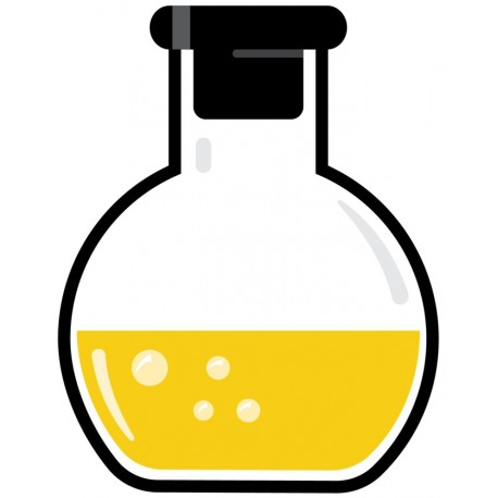 stickers ballon chimie bleu