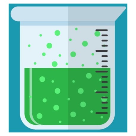 stickers ballon chimie jaune