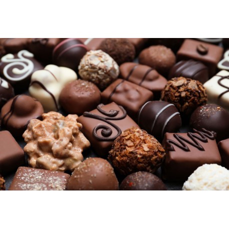 stickers chocolat marron