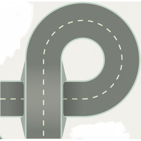 sticker mural circuit de voiture enfant