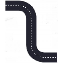 sticker mural circuit de voiture geant