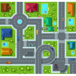 stickers circuit de voiture gris