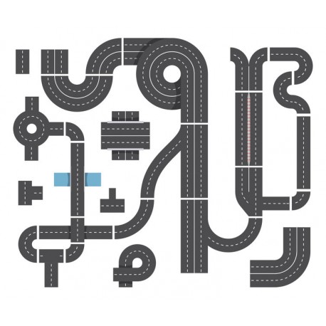 stickers circuit de voiture vert