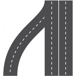 stickers muraux circuit voiture enfant