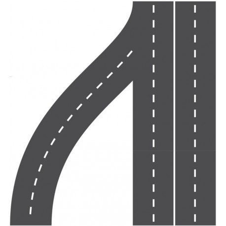 stickers muraux circuit voiture enfant