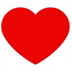 autocollant coeur gris