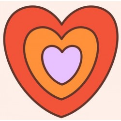 sticker coeur decoration