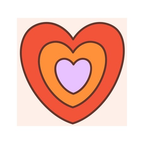 sticker coeur decoration