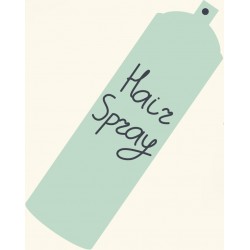 autocollants spray coiffure