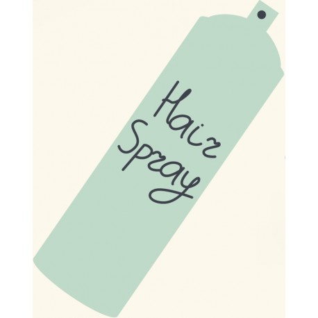 autocollants spray coiffure