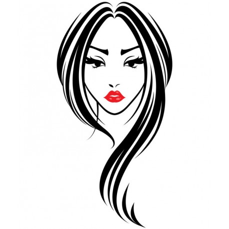 autocollant mural spray coiffure