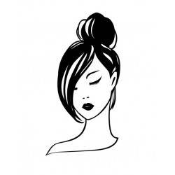 autocollants tete femme