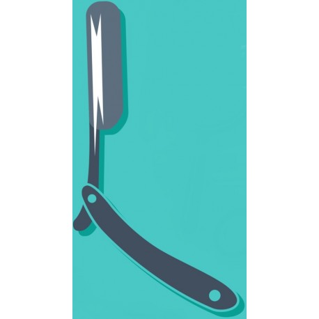 sticker mural peigne