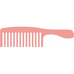 sticker peigne ciseaux coiffure