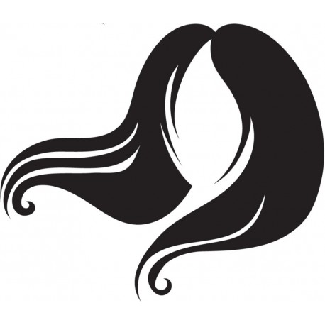 stickers tete femme salon