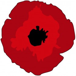 autocollant mural coquelicot paysage