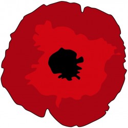 autocollant mural coquelicot rouge