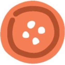 autocollant bouton de couture fushia