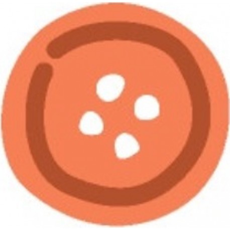 autocollant bouton de couture fushia